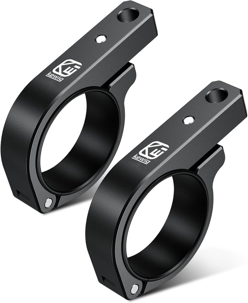 VAZESWIN 2 PCS UTV Light Bar Mounts, Solid Aluminium Alloy LED Light Mounting Brackets for ATV UTV Truck, Off-Road Roll Bar Clamps Fit for 1.5" / 1.75" / 1.85" / 2" / 2.1" Roll Cage Roof Rack Bumper - Image 1